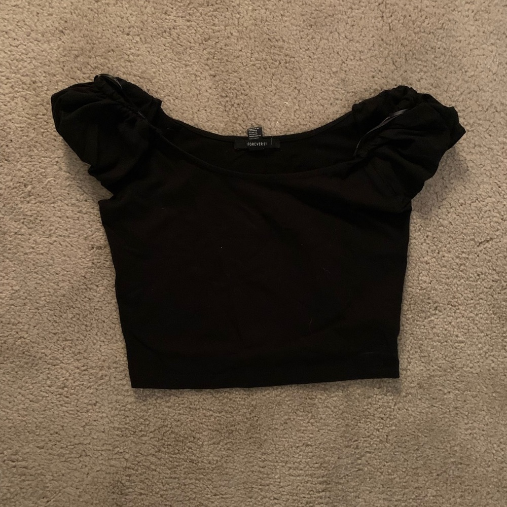 Forever 21 Off the Shoulder Crop Top